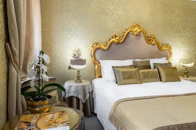 Letto o letti in una camera di Hotel Concordia