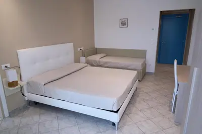 Letto o letti in una camera di Hotel Viña del Mar Pineta