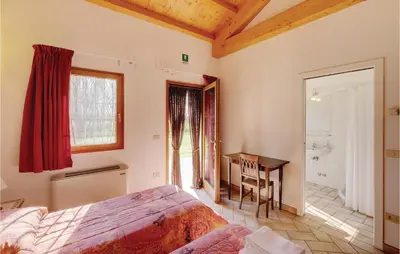 Letto o letti in una camera di Ibisco