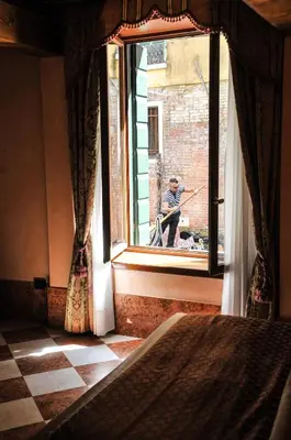 Letto o letti in una camera di Ca' Amadi