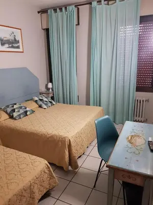 Letto o letti in una camera di Hotel Ariston