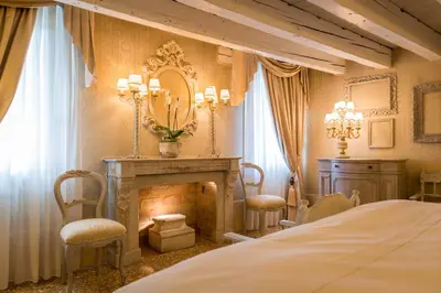 Letto o letti in una camera di Ca Maria Adele