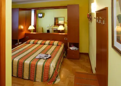 Letto o letti in una camera di Hotel Antico Moro