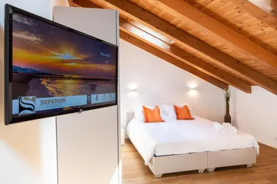 Letto o letti in una camera di Superior Beach Aparthotel
