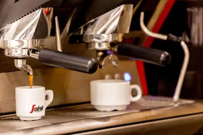Set per la preparazione di tè e caffè presso Hotel Airmotel