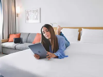 Letto o letti in una camera di Novotel Venezia Mestre Castellana