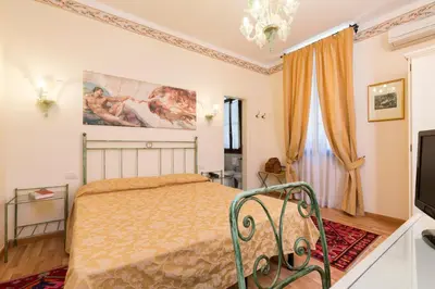 Letto o letti in una camera di Villa Casanova