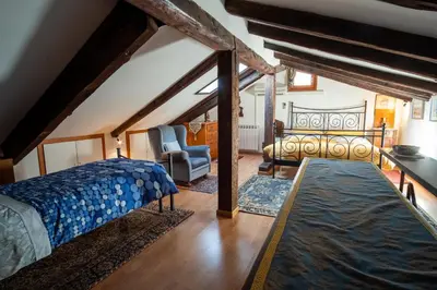 Letto o letti in una camera di Casa Eden