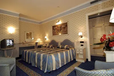 Letto o letti in una camera di Hotel Bristol Buja