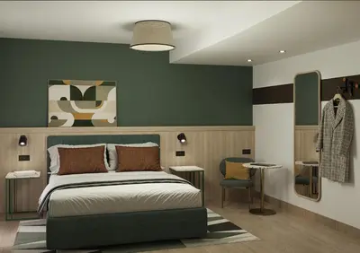 Letto o letti in una camera di BEST WESTERN Titian Inn Hotel Venice Airport