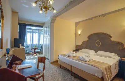 Letto o letti in una camera di Abano Ritz Hotel Terme