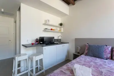 Cucina o angolo cottura di Residenza SubitoSanto - Appartamento con balconcino 
