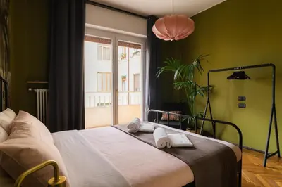 Letto o letti in una camera di Casa del Bagatto
