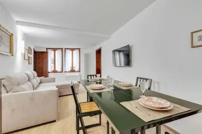 Area soggiorno di Piazza San Marco Cozy Apartment x4