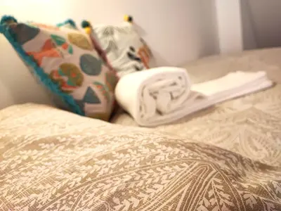 Letto o letti in una camera di Appartamento Alla Torre 162