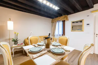 Area soggiorno di Laguna D'oro Luxury Apartments