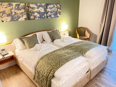 Letto o letti in una camera di Hotel all'Orso