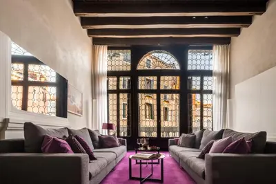 Area soggiorno di Palazzo Soranzo Noble Floor R&R