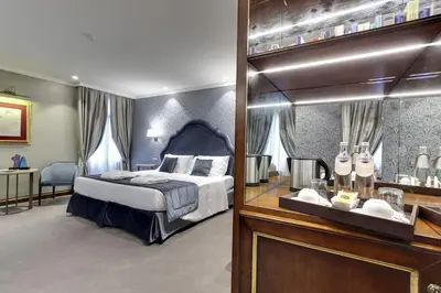 Letto o letti in una camera di Hotel Donà Palace