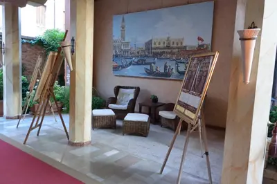 Area soggiorno di Hotel Belle Arti