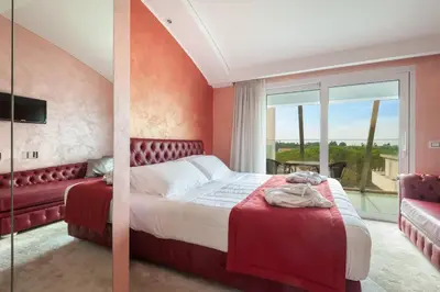 Letto o letti in una camera di Hotel Ca' Di Valle