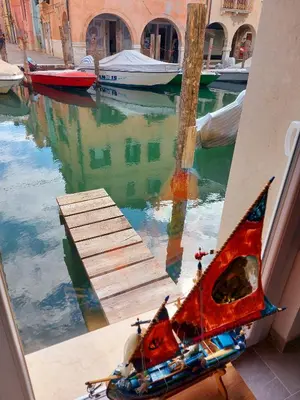 Vista sul fiume nelle vicinanze dell'appartamento