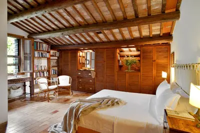 Letto o letti in una camera di Frassanelle