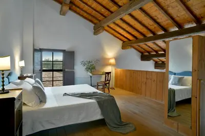 Letto o letti in una camera di Frassanelle