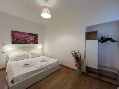 Letto o letti in una camera di Appartamento Perosi