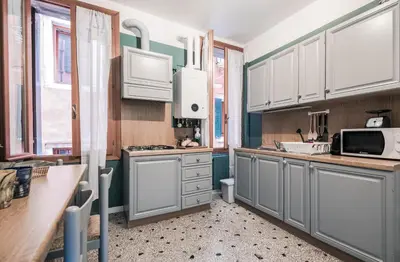 Cucina o angolo cottura di Appartamento Ai Greci Residenza Quaggio