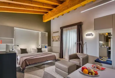 Letto o letti in una camera di Ca' Murà Natura e Resort
