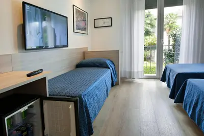 TV o dispositivi per l'intrattenimento presso Hotel Garibaldi