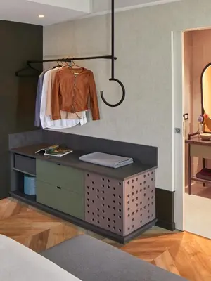 Letto o letti in una camera di Hotel Forte del 48