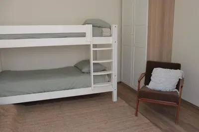 Letto o letti in una camera di Appartamento Fronte Mare Sottomarina