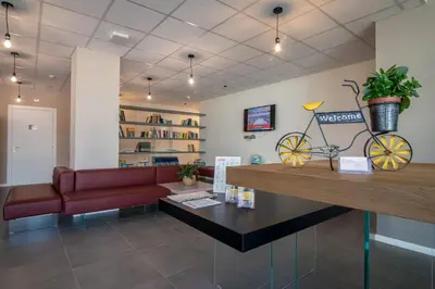 Biblioteca nella casa vacanze