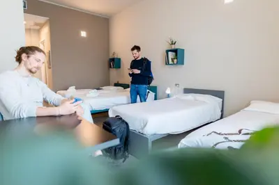 Letto o letti in una camera di Casa a Colori Padova