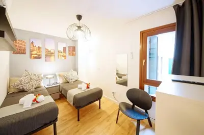 Area soggiorno di DolceVita Apartments N 500 San Marco