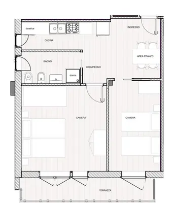 Planimetria di Casa De Vero - Sottomarina