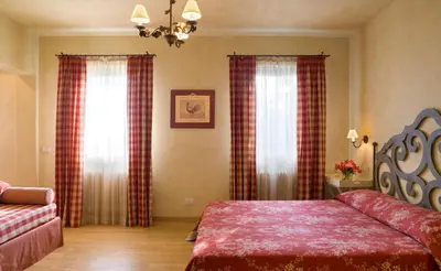 Letto o letti in una camera di Casa Marinelli