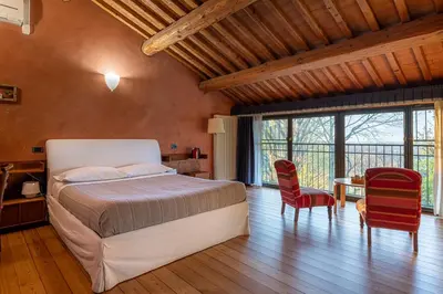 Letto o letti in una camera di Al Cantico