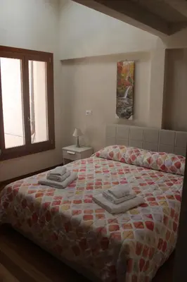Letto o letti in una camera di Nic House