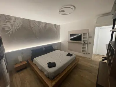 TV o dispositivi per l'intrattenimento presso Attico Sole a Jesolo con terrazza panoramica