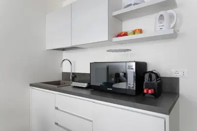 Cucina o angolo cottura di Residenza SubitoSanto - Appartamento 2A 