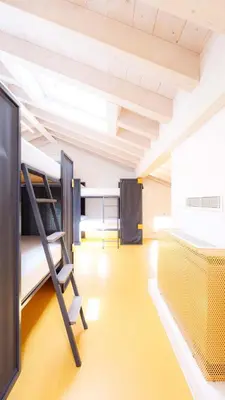 Letto o letti in una camera di Nomad Hostel