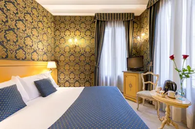 Letto o letti in una camera di Hotel San Giorgio