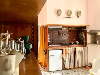 Cucina o angolo cottura di Venetian pink apartment in Dorsoduro