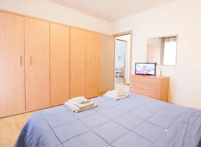 Letto o letti in una camera di Casa Diamante