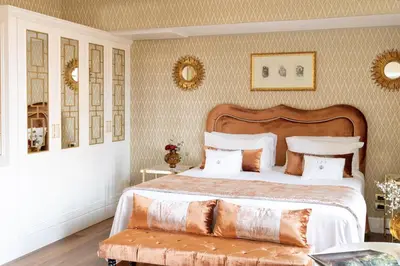 Letto o letti in una camera di Londra Palace Venezia