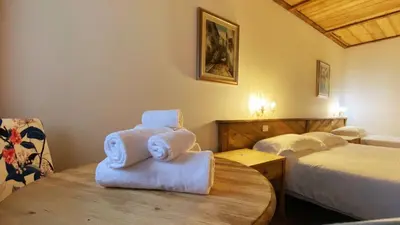 Letto o letti in una camera di Locanda Al Cacciatore