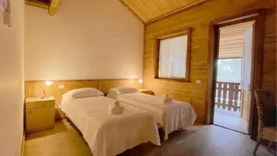 Letto o letti in una camera di Locanda Al Cacciatore